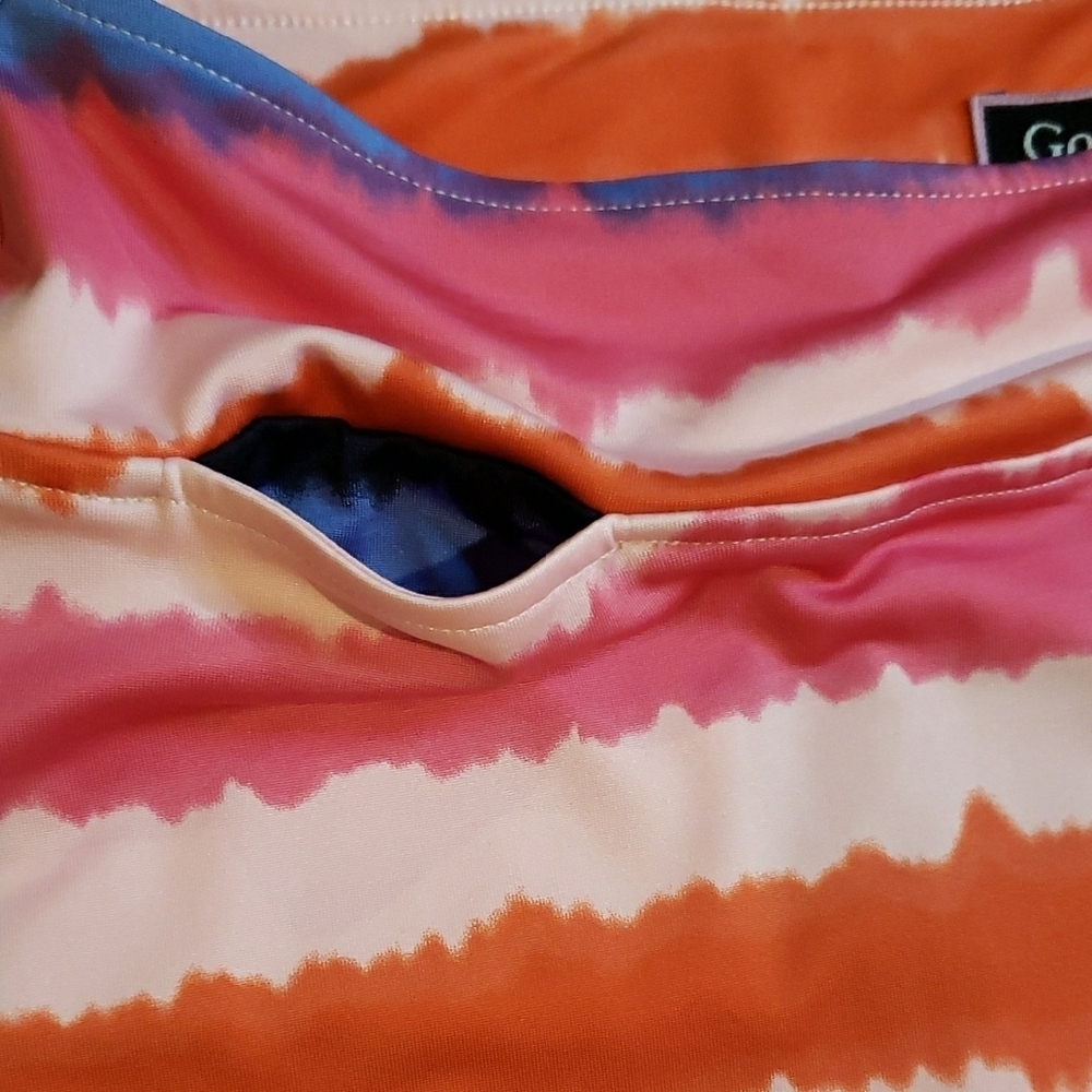 Golftini Pink Label Multi Color Golf Skort XL - Picture 4 of 8